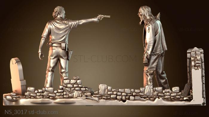 Нестандарт Диорама Ходячих Мертвецов Уокер