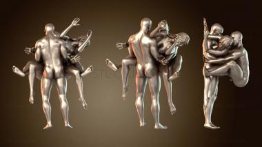 3D мадэль Три товарища объединены (STL)