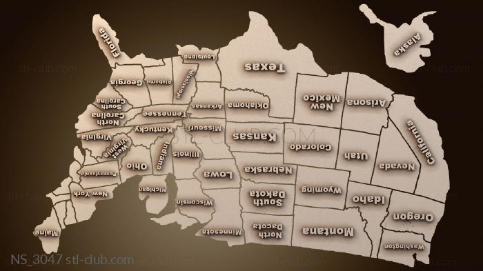 Нестандарт Карта США