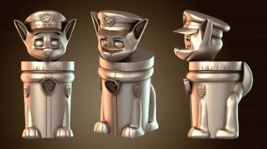 3D model Vaso Chase Paw Patrol Lid (STL)