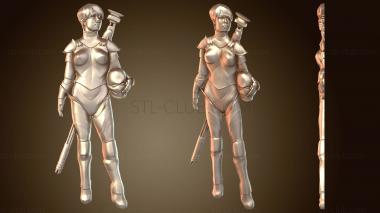 3D мадэль Лазерная резка векторов Рыцарь (STL)