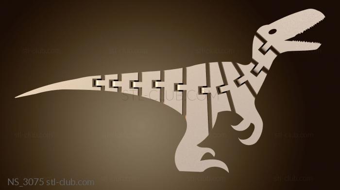 Нестандарт Велоцираптор с открытым ртом