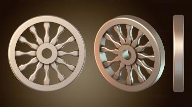 3D модель Подвеска в виде колеса повозки (STL)