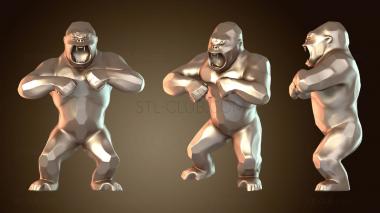 3D модель Дикий Конг Горилла (STL)