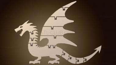 3D модель Крыло Сочлененного Дракона (STL)