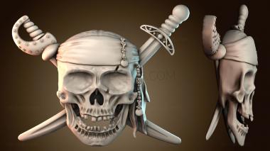3D model Pirate skull (STL)