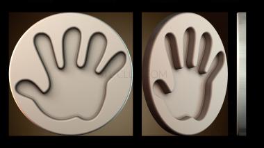 3D model Hand shaped tray (STL)