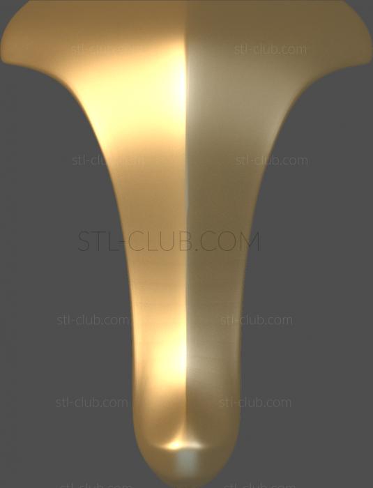 3d stl model of furniture legs