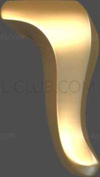 3D model 3d stl model of furniture legs (STL)