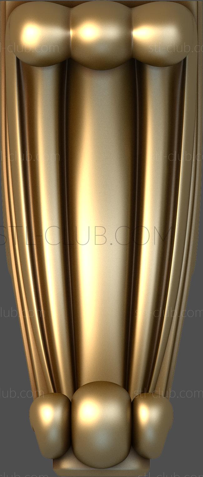 3d model of the leg, stl, file for cnc