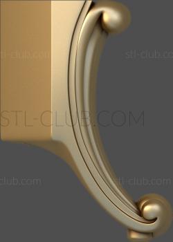 3D model 3d model of the leg, stl, file for cnc (STL)