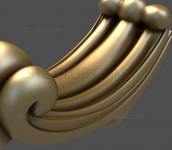 3D model 3d model of the leg, stl, file for cnc (STL)