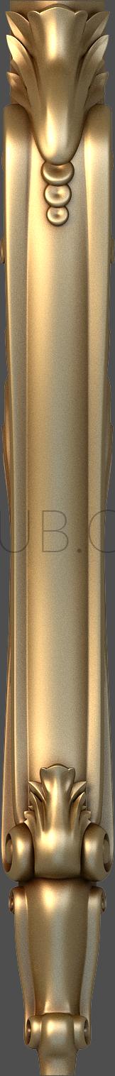 3d model of a carved figurative leg, stl,