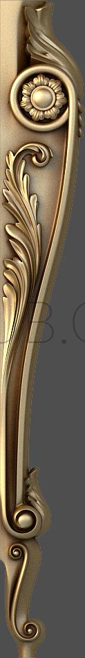 3D model 3d model of a carved figurative leg, stl, (STL)