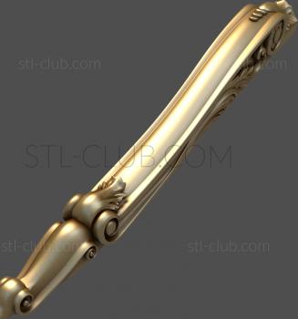 3D model 3d model of a carved figurative leg, stl, (STL)