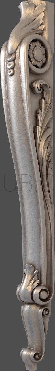 3D model 3d model of a carved figurative leg, stl, (STL)