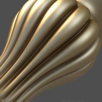 3D model 3d model of the leg, stl, (STL)