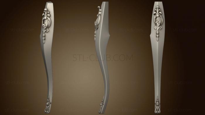 3D model Foot with two overlays version1 (STL)