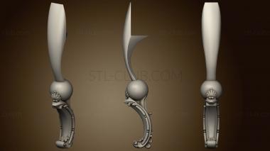 3D model Table leg with a ball in the center (STL)