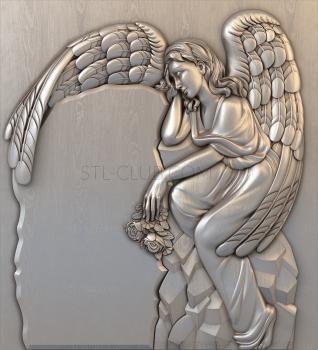 3D model 3d model of a gravestone, stl file for CNC (STL)