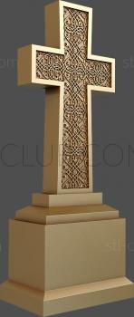 3D model 3d std model of a cross, monument (STL)