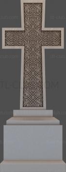 3D model 3d std model of a cross, monument (STL)