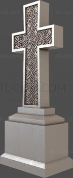 3D model 3d std model of a cross, monument (STL)