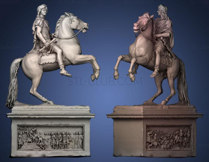 3D model King of France Louis XIV (STL)