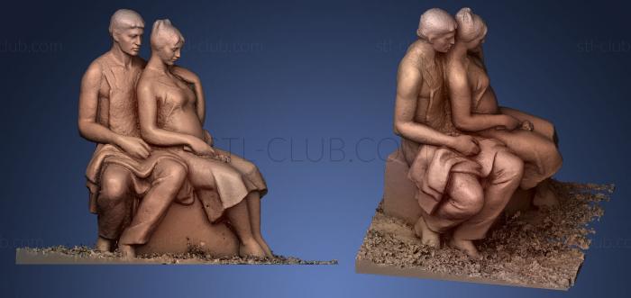 Married couple sculpture