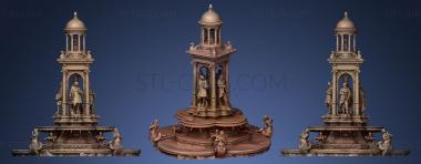 3D model Jacobins Fountain in Lyon France (STL)