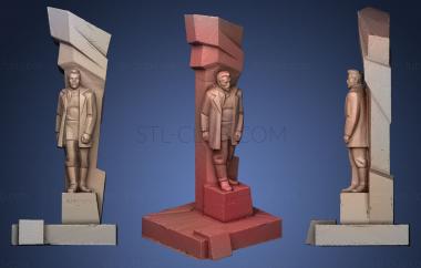 3D model Monument to I Babushkin in Vologda (STL)