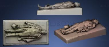 3D model Victor Noirs tombstone (STL)