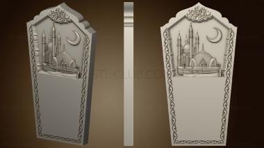 3D model Monument with a mosque (STL)