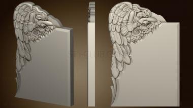 3D model Monument with a grieving angel (STL)