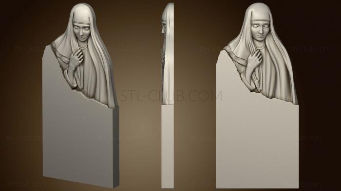 3D model Monument with a female head (STL)