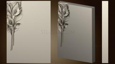 3D model Monument with callamistl1 flowers (STL)