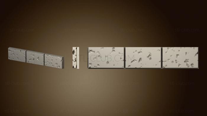 3D model Cut stone wall.floor.inch.3x1 (STL)