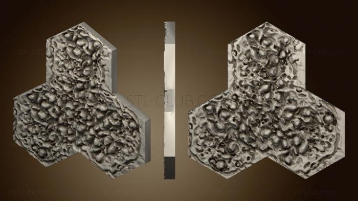 3D model Gloomhaven Coals 3Hex (STL)