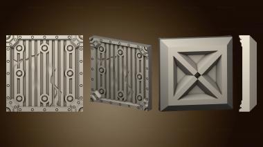 3D model Citybuilders Parts 1x1 imperial floor tile 4 (STL)