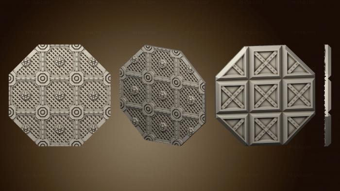 3D model Citybuilders Parts grates full octagon floor (STL)