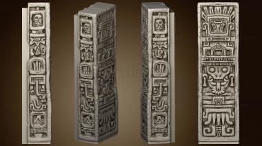 3D мадэль Двойные Боковые стенки Tlachtli Decoration R (STL)