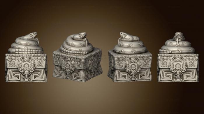 Double Side Walls Tlachtli Statue R