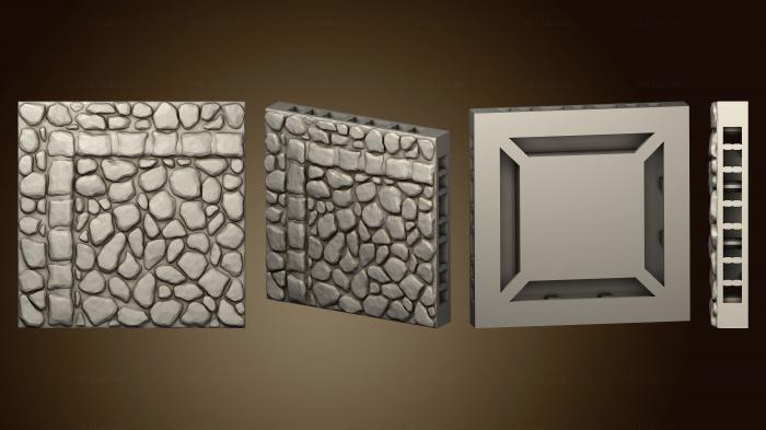 3D model E Cobblestone Corner 01 (STL)