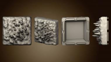 3D мадэль Hy измельченные ледяные коронки размером 1 см наполовину v2 м (STL)