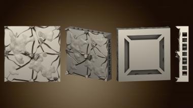 3D модель Натуральная Напольная плитка Froands Tile 2x2 B (STL)