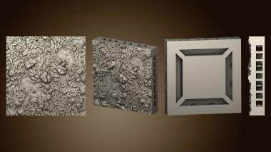 3D model Nature Floor Tiles Swamp Tile 2x2 B (STL)