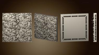 3D мадэль Природная Напольная плитка Wastelands Tile 4x4 A (STL)