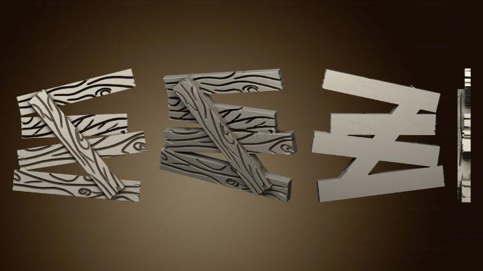 3D мадэль Деревянная Баррикада 2 (STL)