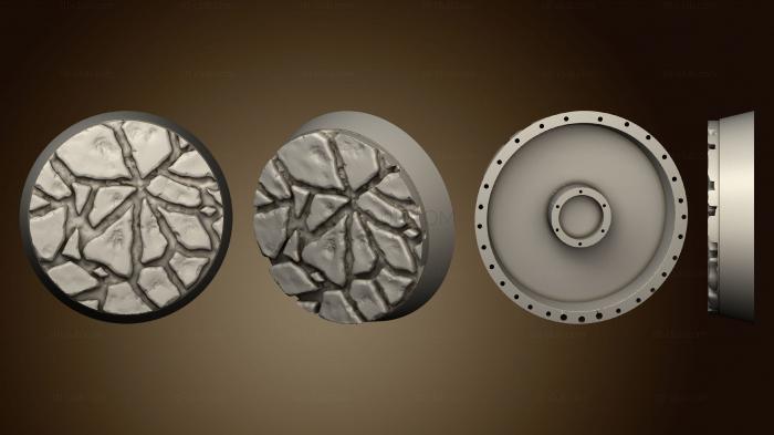 3D model Where Legends Stand flagstone round magnets s (STL)