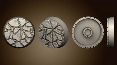 3D model Where Legends Stand flagstone round magnets s (STL)